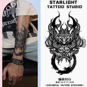 4 pieces of herbal tattoo stickers