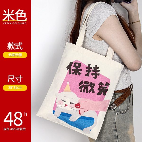 canvas bag custom printed logo high sense small bag advertising blank portable small bag canvas bag custom - Image 35